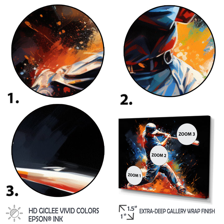 Baseball Swing Of Emotion III - Multi-Panels