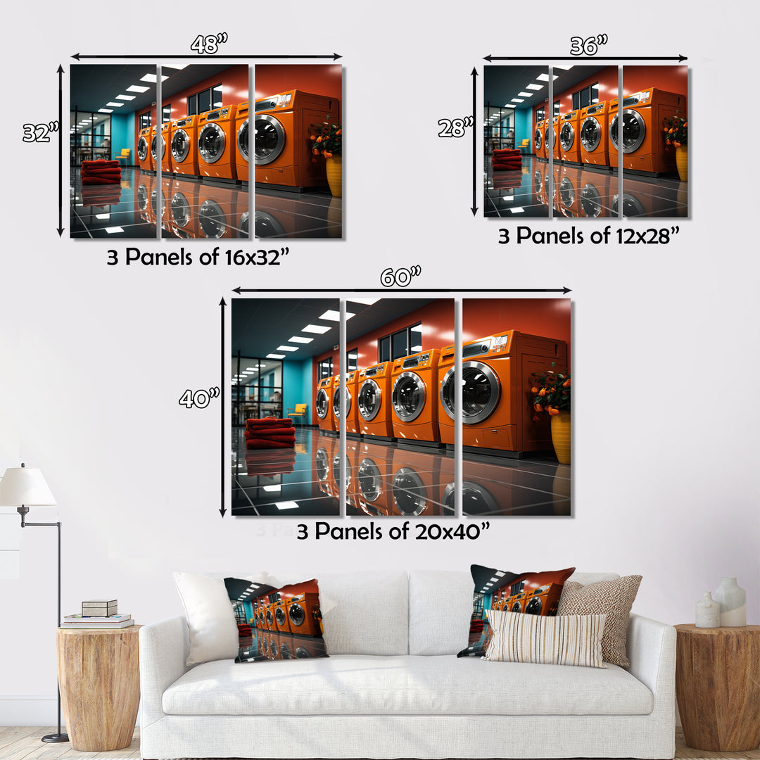Laundry Room Of Next Century I - Multi-Panel Canvas Prints