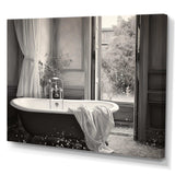 Minimalism Bath Of Serenity III - Illustration Canvas Wall Art