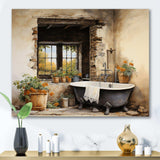 Laundry Rustic Vibe I - Illustration Canvas Wall Art