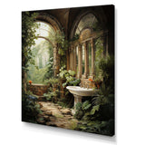 Bathroom Natures Retreat I - Humor Canvas Wall Art