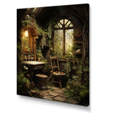 Bathroom Rustic Woodland Retreat IV - Humor Canvas Wall Art