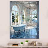 Bathroom Tranquil Reflections II - Humor Canvas Wall Art