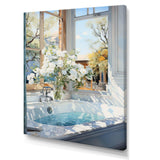 Bathroom Tranquil Reflections VI - Humor Canvas Wall Art