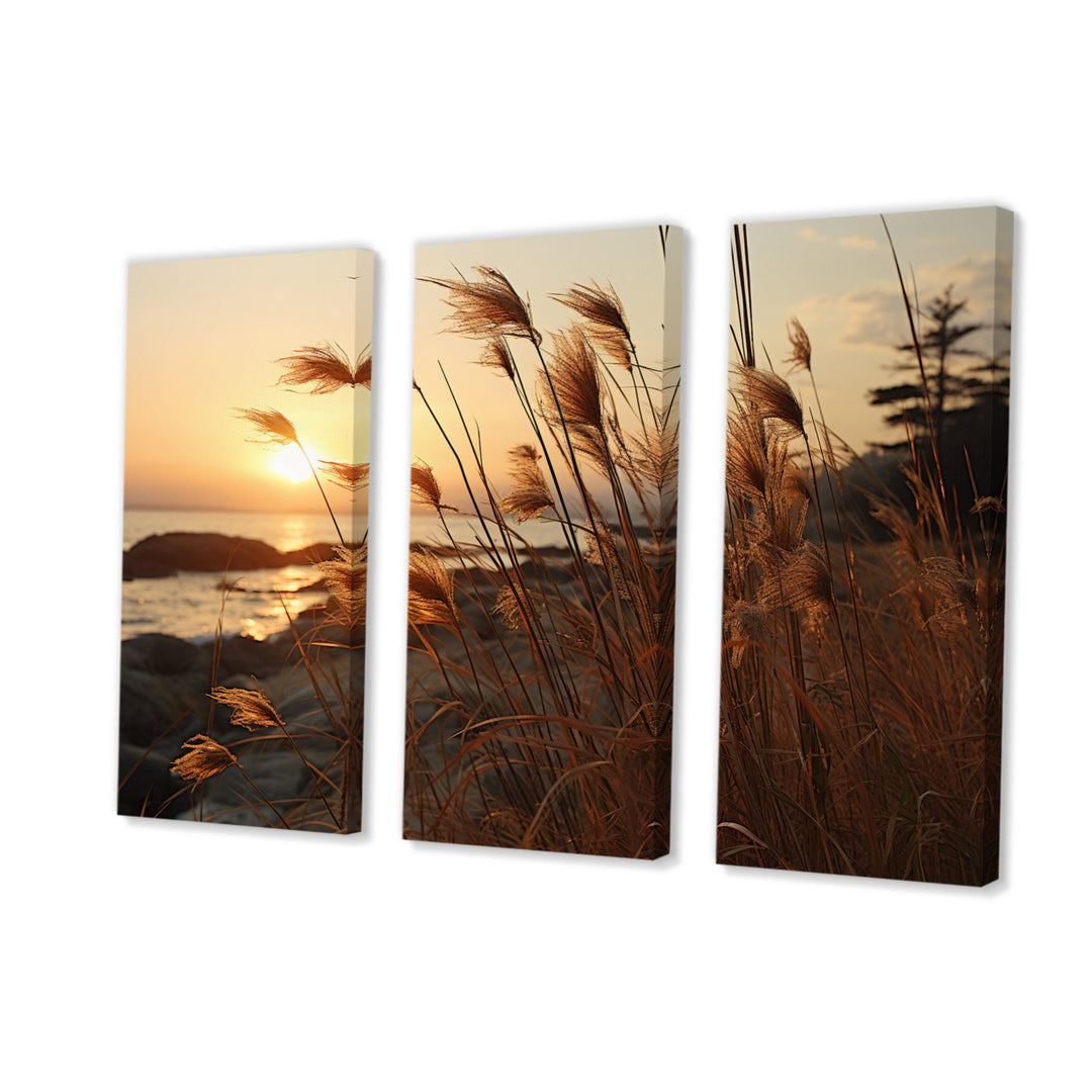 Beach Breeze At Sunset II - Multi-Panels