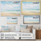 Beach Photo Coastal Tranquility III - Coastal Canvas Wall Art