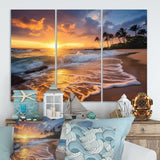 Beach Photo Sunset Serenade IX - Multi-Panels