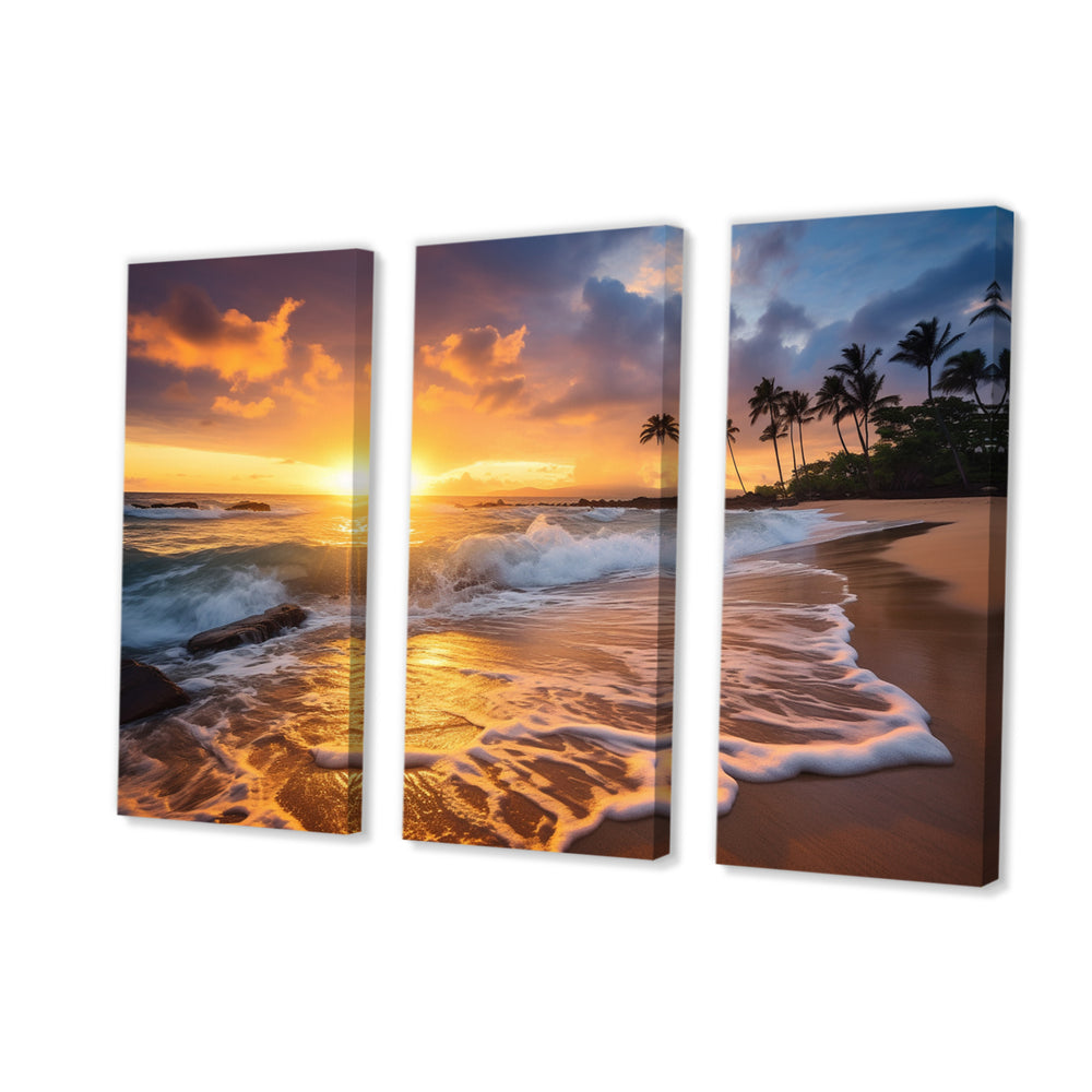Beach Photo Sunset Serenade IX - Multi-Panels