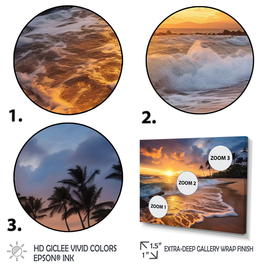 Beach Photo Sunset Serenade IX - Multi-Panels