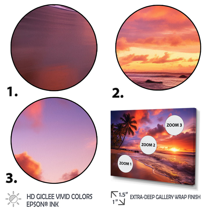Beach Photo Sunset Serenade IV - Multi-Panels