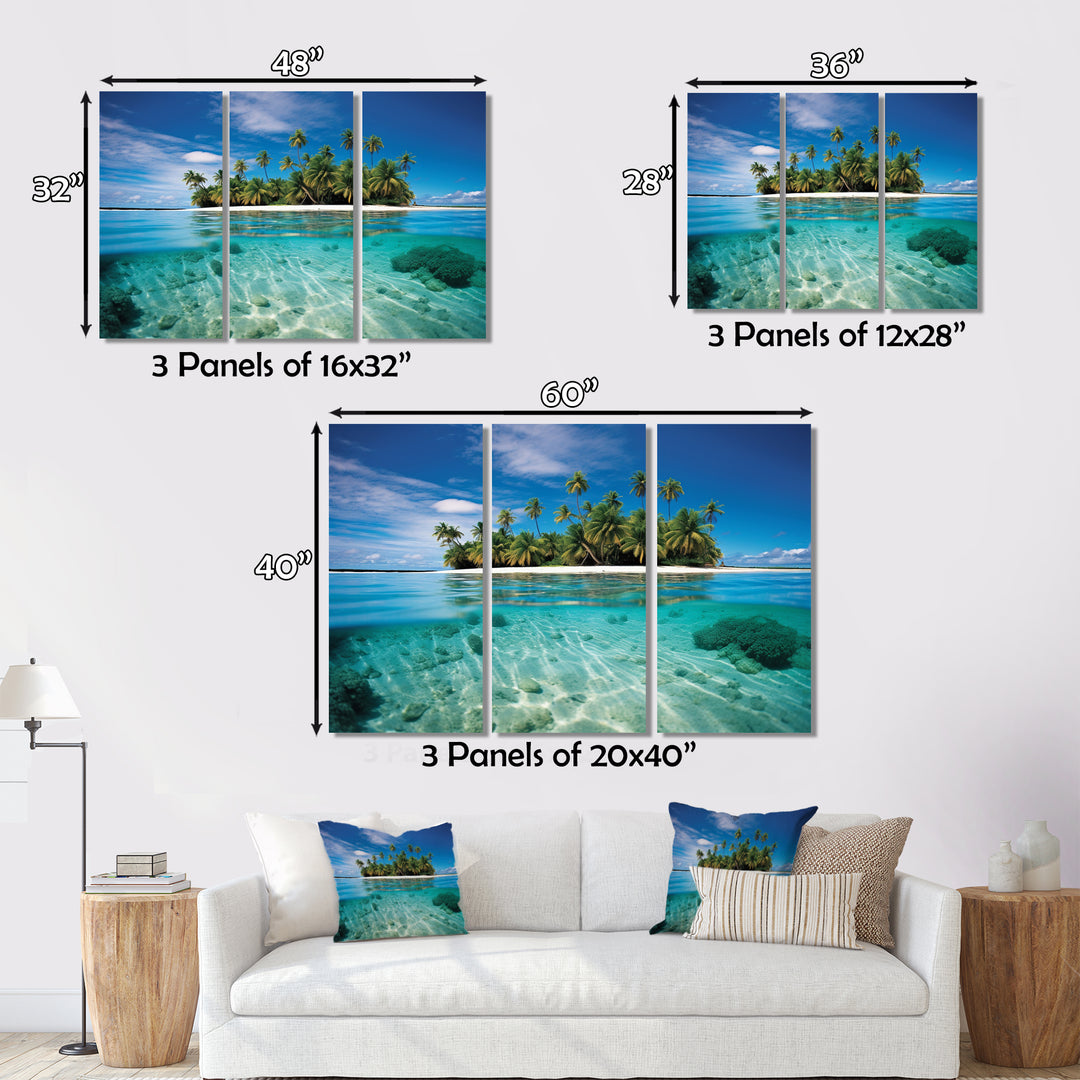 Beach Photo Tropical Escape V - Multi-Panel Canvas Prints