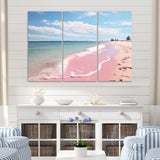 Pink Minimalism Beach Landscape I - Multi-Panels