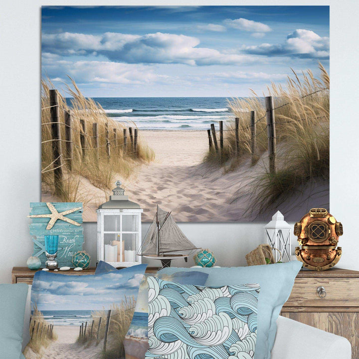 Tranquility Path To Dune Beach I - Beach Canvas Wall Art