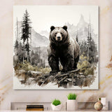 Bear Wild Majesty II - Animals Canvas Wall Art