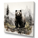 Bear Wild Majesty II - Animals Canvas Wall Art