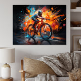 Bicycle Abstract Fusion An - Bicycle Canvas Wall Art