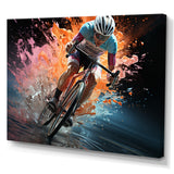 Bicycle Abstracted Motion An - Bicycle Canvas Wall Art