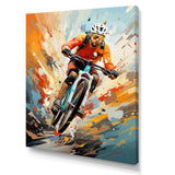 Bicycle Abstracted Trails An I - Bicycle Canvas Wall Art