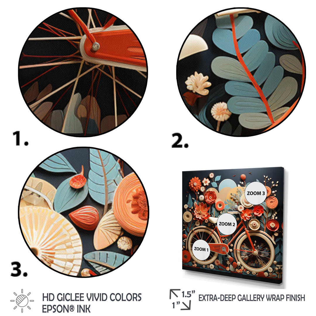 Bicycle  Bliss I - Bicycle Canvas Wall Art