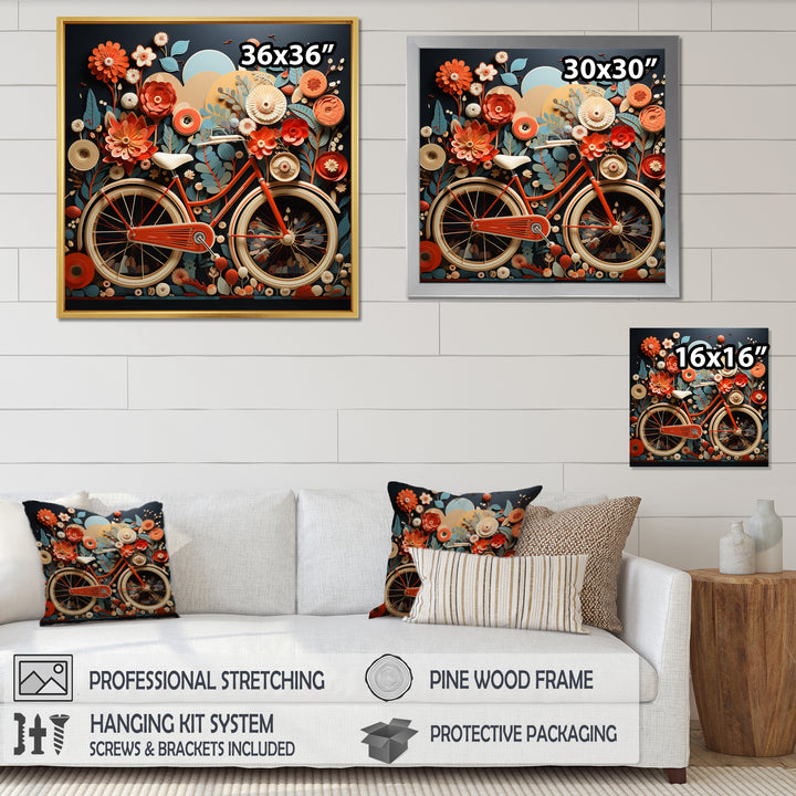 Bicycle  Bliss I - Bicycle Canvas Wall Art