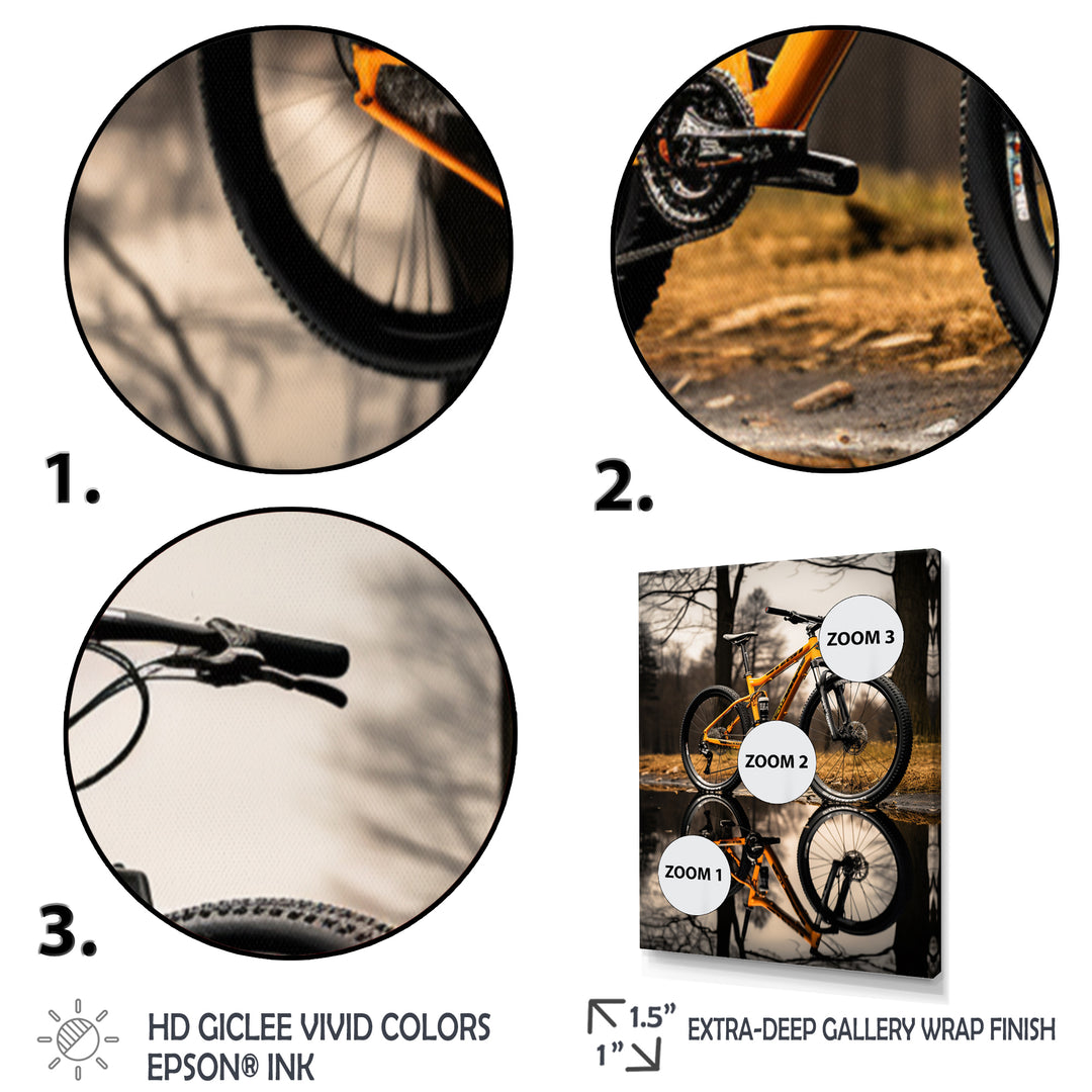 Bicycle  Reflections I - Bicycle Canvas Wall Art