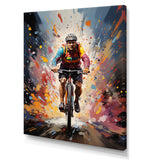Bicycle Bold Rides Pointillism I - Bicycle Canvas Wall Art