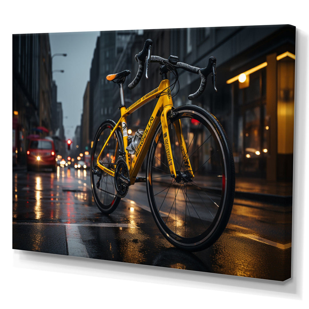 Bicycle City Cycling - Bicycle Canvas Wall Art