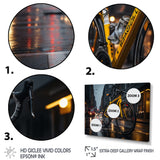 Bicycle City Cycling - Bicycle Canvas Wall Art