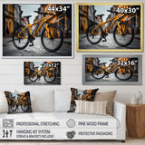 Bicycle Cityscape Escape - Bicycle Canvas Wall Art
