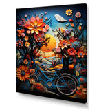 Bicycle Colorful Ride - Bicycle Canvas Wall Art
