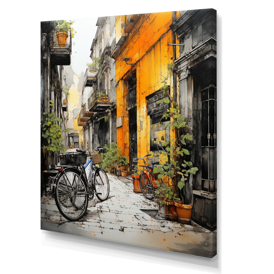 Bicycle Cycle City - Bicycle Canvas Wall Art
