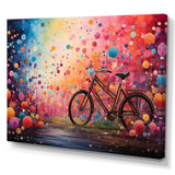 Bicycle Dreamlike Bicycles Pointillism - Bicycle Canvas Wall Art