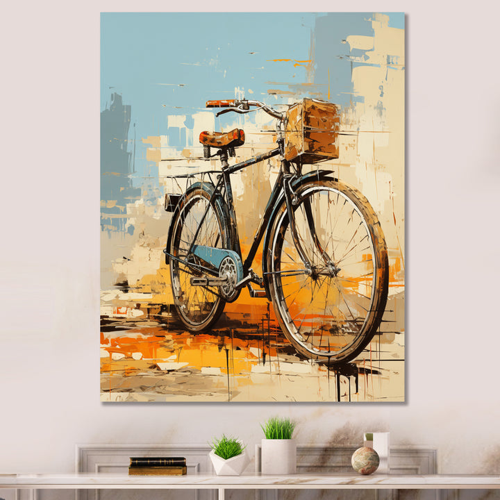 Bicycle Expressive Journeys An I - Bicycle Canvas Wall Art
