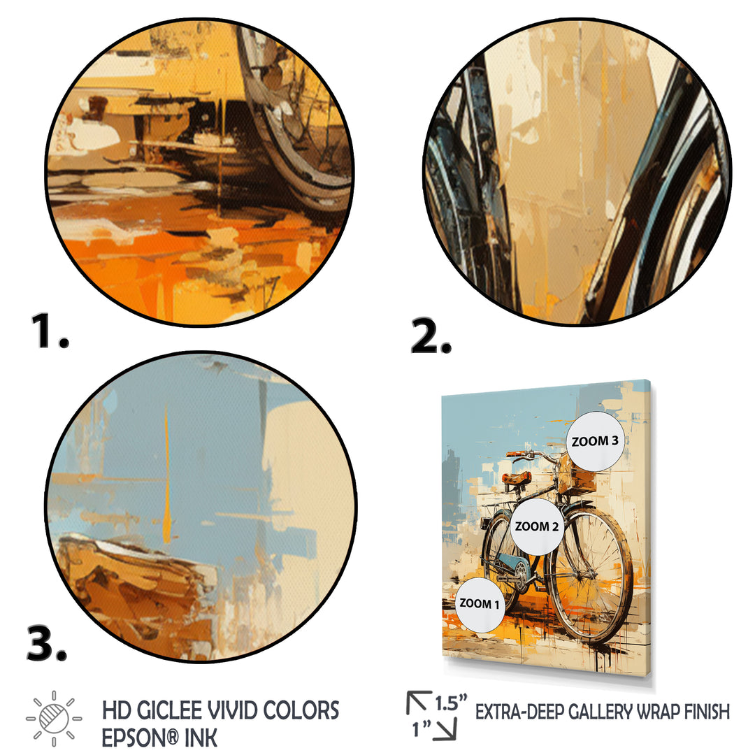 Bicycle Expressive Journeys An I - Bicycle Canvas Wall Art