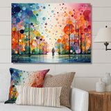 Bicycle Geometric Pedals Pointillism I - Bicycle Canvas Wall Art