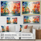 Bicycle Geometric Pedals Pointillism I - Bicycle Canvas Wall Art