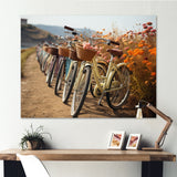 Bicycle Harmonious Cycling Paths - Bicycle Canvas Wall Art