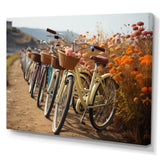 Bicycle Harmonious Cycling Paths - Bicycle Canvas Wall Art