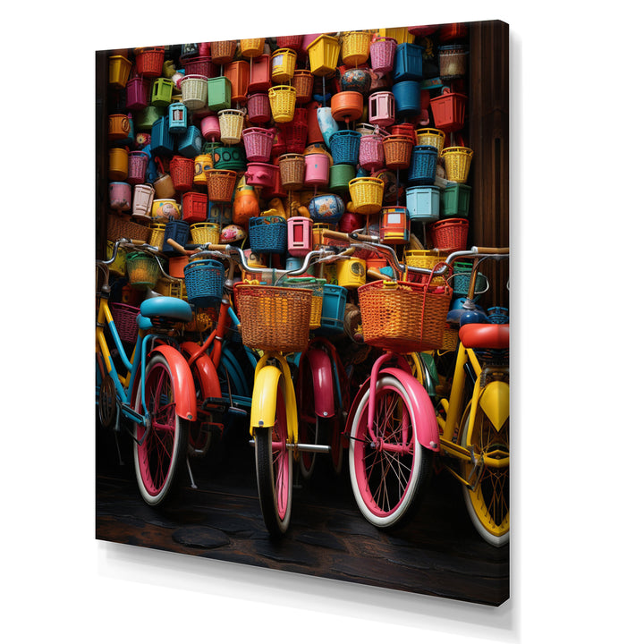 Bicycle Joyful Rides I - Bicycle Canvas Wall Art