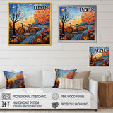 Bicycle Mosaic Spokes Pointillism - Bicycle Canvas Wall Art
