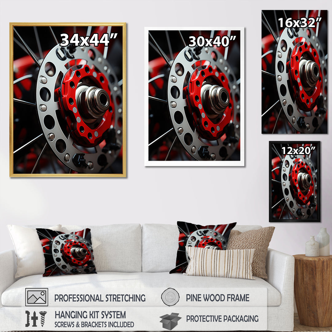 Bicycle Pedals And Patterns - Bicycle Canvas Wall Art