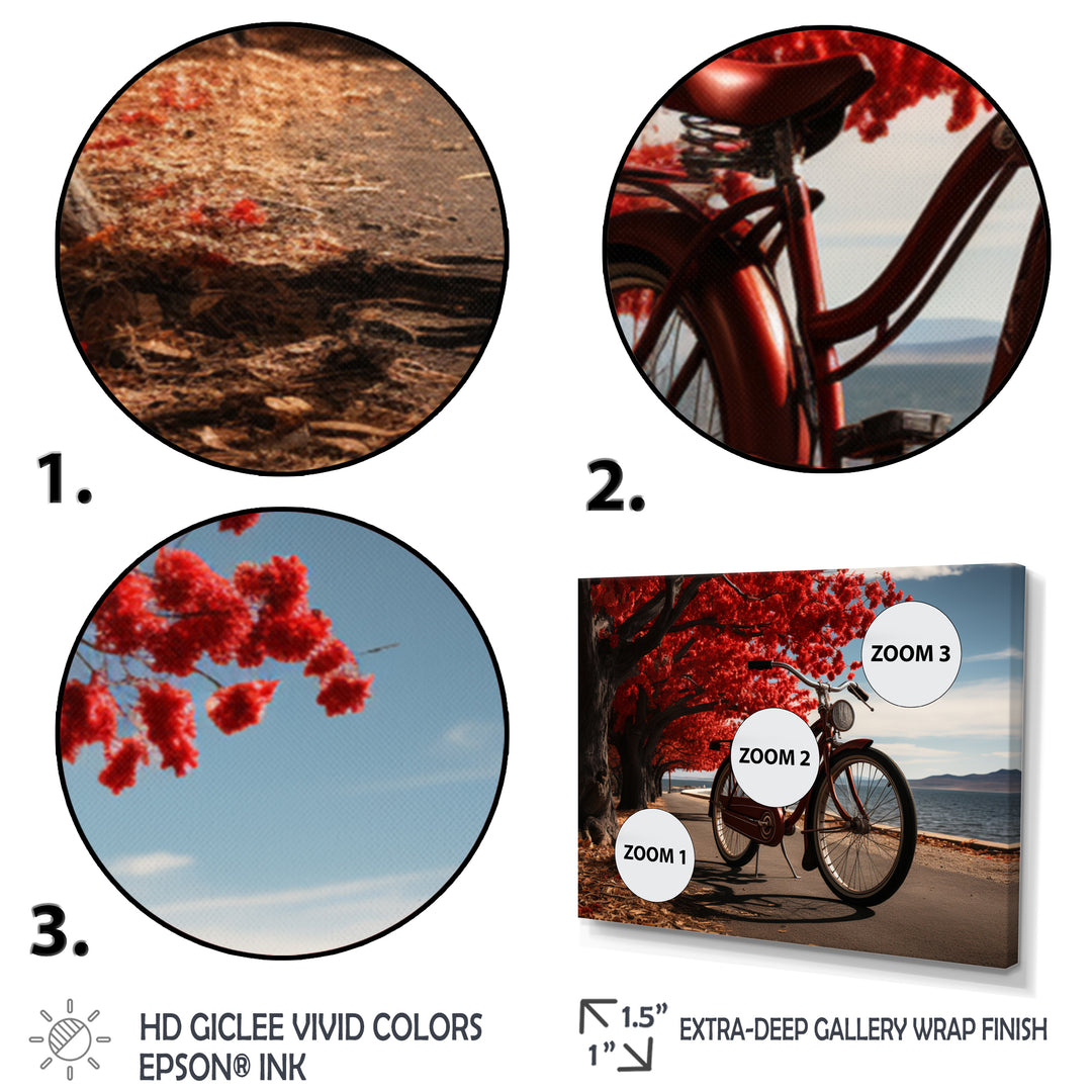 Bicycle Silent Journey I - Bicycle Canvas Wall Art
