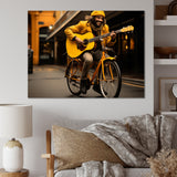 Bicycle Street Serenade - Bicycle Canvas Wall Art