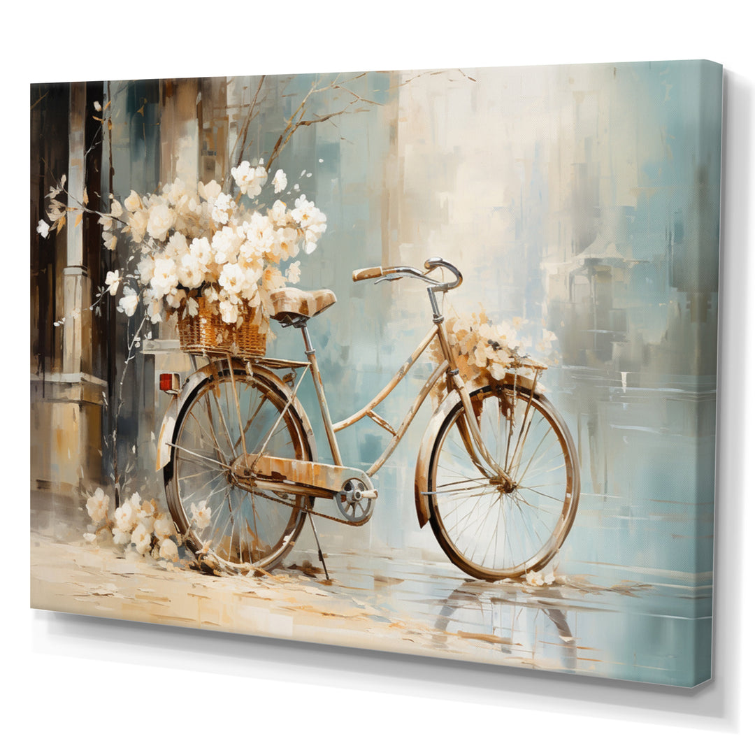 Bicycle Tranquil Pedaling I - Bicycle Canvas Wall Art