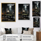 Billard Billiard Noir - Billiards Canvas Wall Art