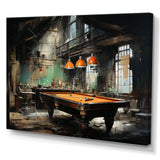 Billard Industrial Game III - Sports Canvas Wall Art