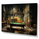 Billard Industrial Game I - Sports Canvas Wall Art