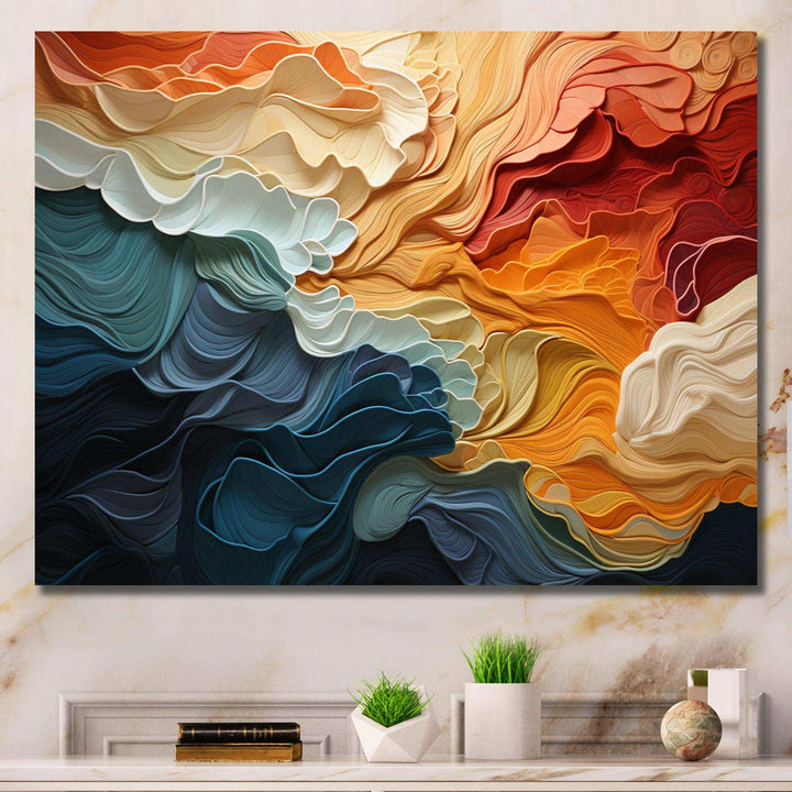 Idesignart biomorphism organic forms v abstract canvas wall art