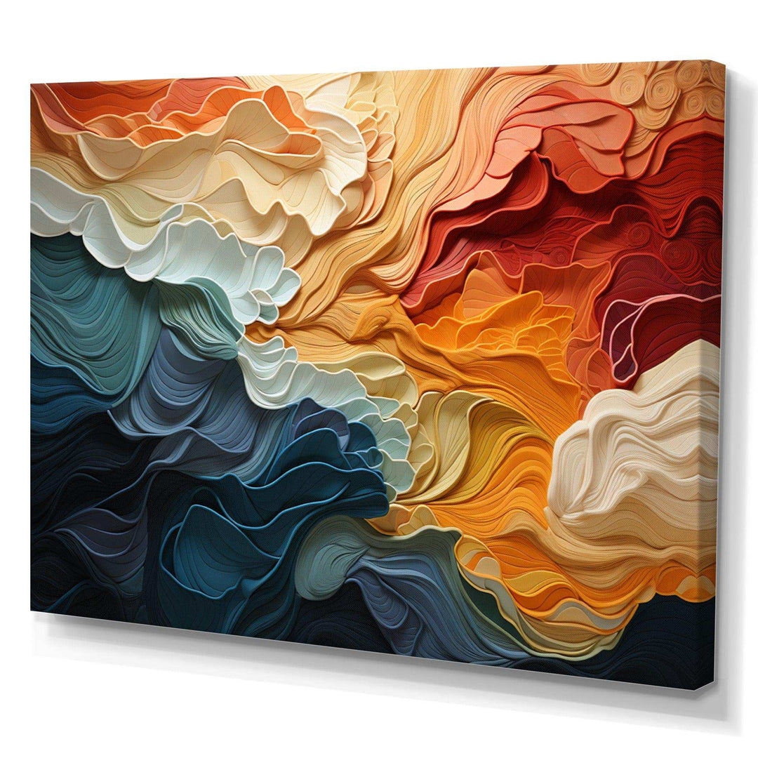 Idesignart biomorphism organic forms v abstract canvas wall art