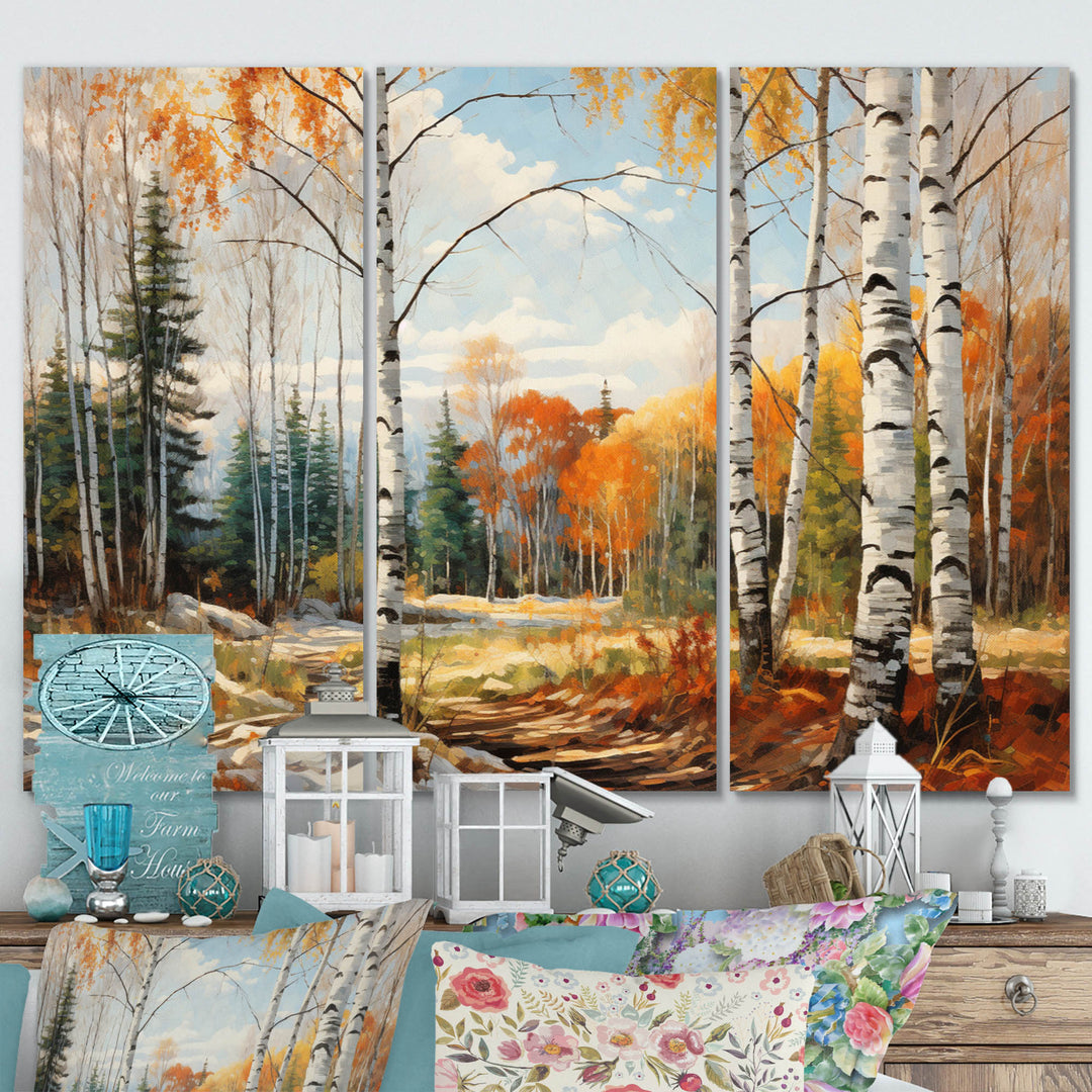 Birch Wood Seasonal Birch II - Multi-Panels